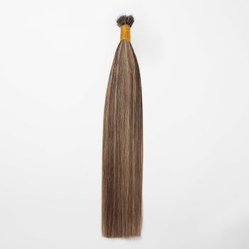 Silky Straight Nano Ring Hair Extensions #4/27 Human Hair 100 Strands