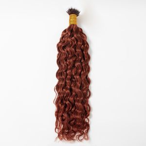 Loose Curly Nano Ring Hair Extensions #33 Human Hair 100 Strands