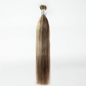 Silky Straight Nano Ring Hair Extensions #4/613 Human Hair 100 Strands