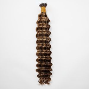 Deep Wave Nano Ring Hair Extensions #4/27 Human Hair 100 Strands